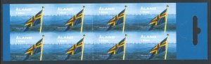 Aland #222a NH Aland Flag Anniv. - Self Adhesive - Complete Booklet