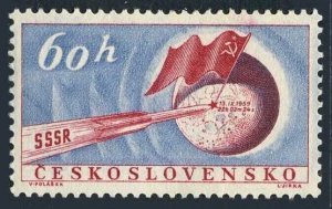 Czechoslovakia 938, MNH. Michel 1152. Soviet rocket landing on Moon, 1959.