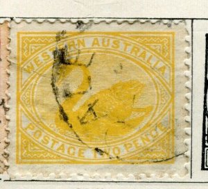 WESTERN AUSTRALIA; 1902 classic Swan type fine used 2d. value