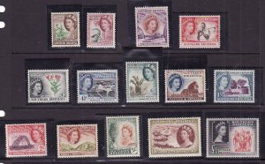 Southern Rhodesia-Sc #81-94-unused,NH [93 LH] QEII definitive set-1953-