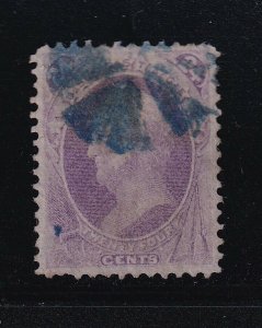 153 VF used neat Blue cancel with nice color cv $ 270 ! see pic ! 