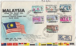 Malaysia Selangor 1965 FDC To Butterworth Postal History JK9617