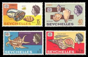 Seychelles 1967 Scott #237-240 Mint Never Hinged
