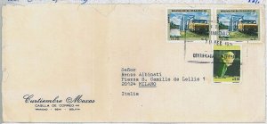 31467 - BOLIVIA - POSTAL HISTORY - oversize COVER to ITALY 1974 TRAINS 
