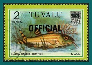 Tuvalu Stamps 1981 Fish Officials, 2c used #O2,SGO2