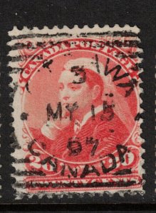 Canada #46 Very Fine Used With May 15 1897 Square Circle Cancel