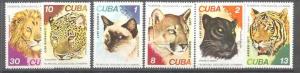 Cuba 2167-70,C266-67 MNH Wild cats SCV3.85