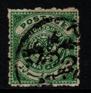 INDIA-HYDERABAD SGO22 1909 ½a GREEN USED