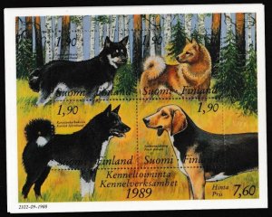 Finland # 794, Dogs, Souvenir Sheet, Mint NH, 1/2 Cat.