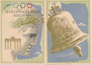 Telegram Germany 1936 - Schmuckblatt Telegramme Olympic Games Berlin 1936 - Bra