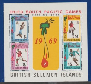 Solomon Islands - British Scott #198-201a Stamp - Mint NH Souvenir Sheet