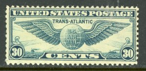USA 1939 Airmail 30¢ Blue Winged Globe Scott C24 MNH X667
