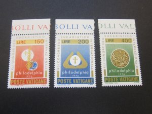 Vatican 1976 Sc 592-94 set MNH