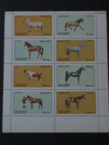 NAGALAND-WORLD FAMOUS LOVELY HORSES MNH SHEET VF-EST.VALUE $12-LOWEREST PRICE