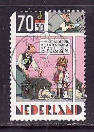 Netherlands-Sc#B610- id7-used semi-postal-Comic strips-1984-
