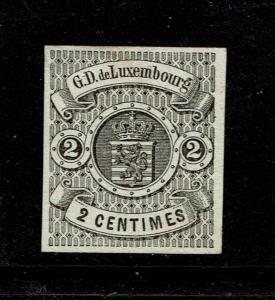 Luxembourg SC# 5, Mint Part Original Gum (40%), Hinge Remnant - S4035