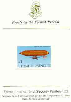 St Thomas & Prince Islands 1980 Airships 1Db (Paul Ha...