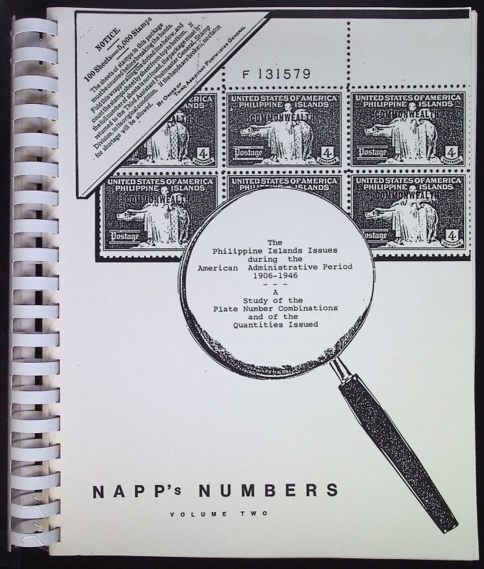 Napp's Numbers First Edition The Philippine Islands Issues during the American..