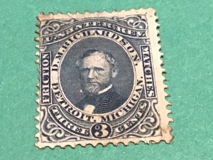 D. M. Richardson U. S. Private Die Proprietary vintage stamp A12090