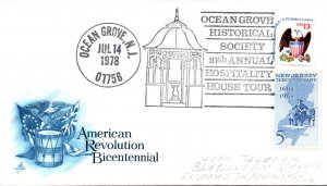 US SPECIAL EVENT CANCELLATION COVER OCEAN GROVE N. J. HISTORICAL SOCIETY 1978