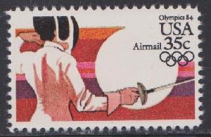 C109 Olympic Fencing F-VF MNH single