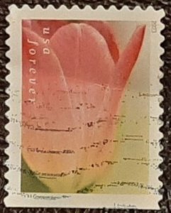 US Scott # 5786; used (63c) Tulips from 2023; VF centering; off paper