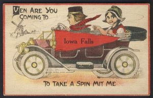 POSTAL HISTORY USA - Iowa Falls IOWA 1913? - TAKE A SPIN MIT ME