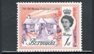 Bermuda 1962 Queen Elizabeth II & Old Rectory 1p Scott # 175 MNH