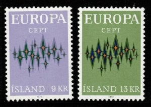 ICELAND SG492/3 1972 EUROPA MNH