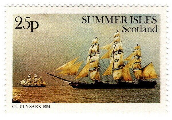 (I.B) Cinderella : Summer Isles Ship Series 25p (Cutty Sark) 