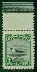 GREENLAND #12, Mint Never Hinged, Scott $36.00