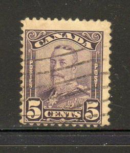 CANADA #153  1928  5c KING GEORGE VI    F-VF  USED