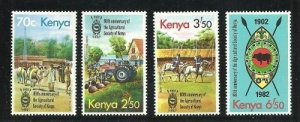 Album Trésors Kenya Scott #230-233 Agricultural Société MNH