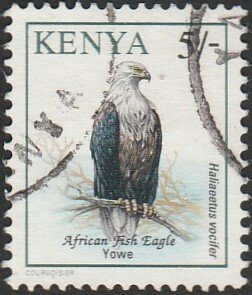 Kenya #601 1994 5shill. African Fish Eagle USED-Fine-H.