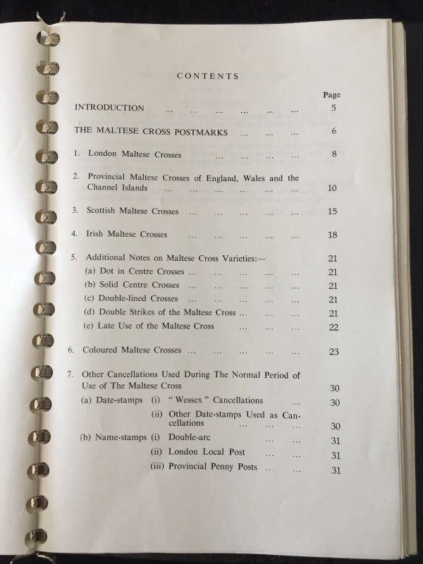 GB 1959 Maltese Cross Cancellations Illustrated Guide (100pgs)(Apr 781 