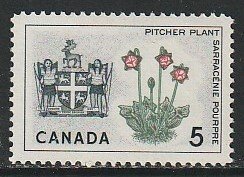 1966 Canada - Sc 427 - MNH VF - 1 single - Pitcher Plant - Newfoundland