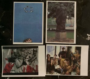 16 East Germany DDR Art Exhibit Postal Stationery Postcard Cover Collection Lot