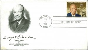 US FDC #2513 1st Dwight Eisenhower Library Cachet Abilene, KS