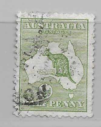 Australia 1  1/2d roo single Used