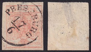 Austria - 1854 - Scott #3e - used - PRESSBURG pmk Slovakia