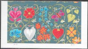 US #4540a  4531-40 Half Sheet - Garden of Love - Great stamps