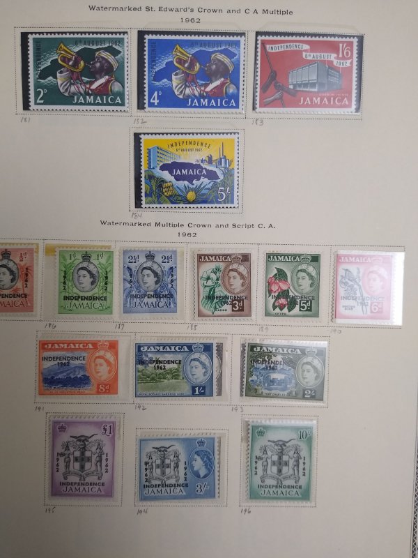 collection on pages Jamaica 1953-65 PS: CV $91