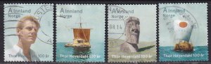 Norway (2014) #1738-41 (2) used set. Perf. 13x13 1/2