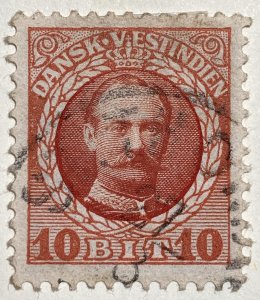 AlexStamps DANISH WEST INDIES #44 XF Used