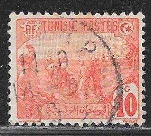 Tunisia 34: 10c Plowing, used, F