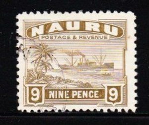 Album Treasures Nauru Scott # 26 9p Freight Ship Very Fine Used CDs-