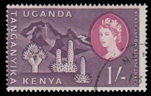 BRITISH EAST AFRICA KENYA UGANDA AND TANGANYIKA 1960 SCOTT 129. USED. # 4