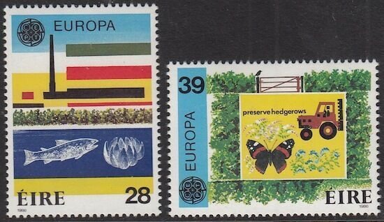 IRELAND Sc #658-9 CPL MNH - EUROPA 1986