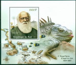 Charles Darwin Science Evolution Theory Reptiles Fauna Mali MNH stamp set