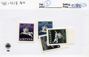 LITHUANIA  411-18   MNH